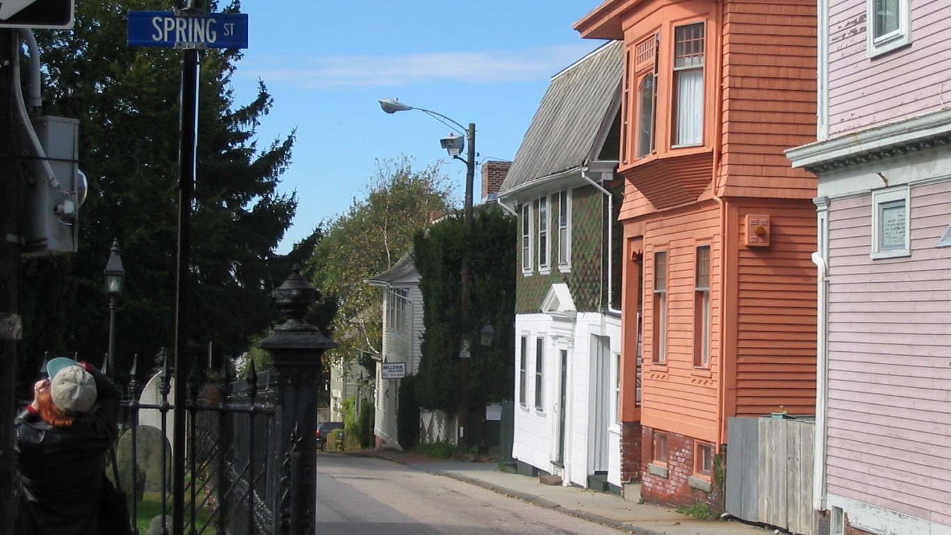 Newport RI Street by Marg S