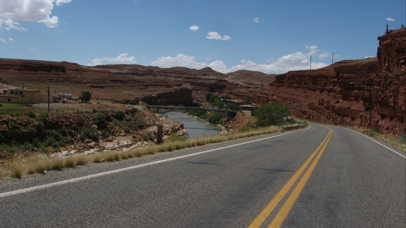 Mexican Hat, Utah, Crossing th... by Ken Lund