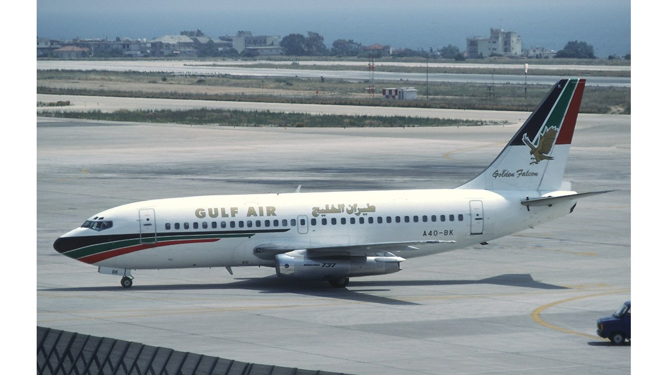 Gulf Air Boeing 737-2P6Adv A4O-BK by Richard Vandervord