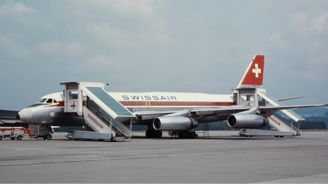 Swissair Coronado HB-ICD Baselland by Swissair