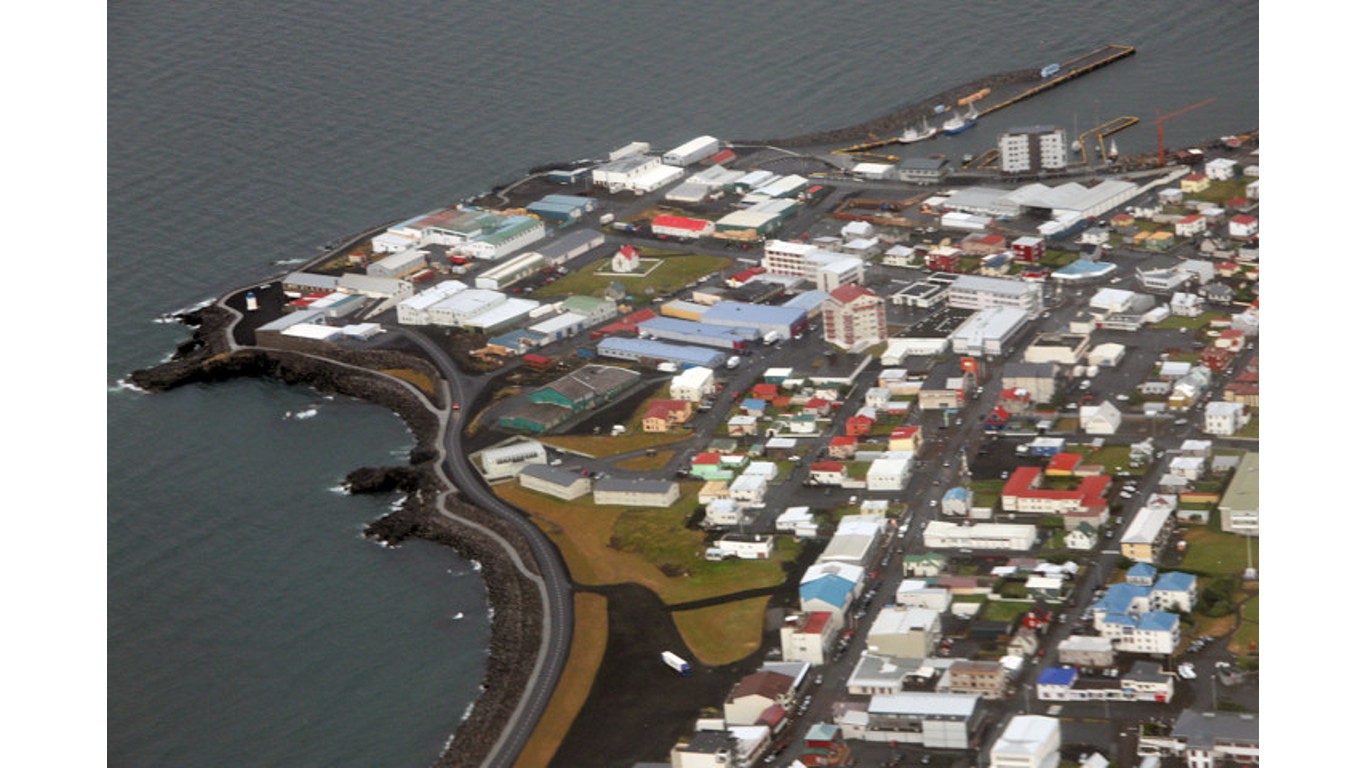 Keflavik aerial view by Marek u015alusarczyk