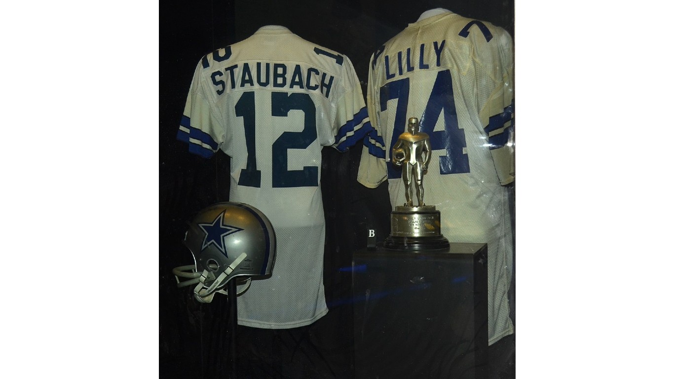 Staubach and Lilly HOF jerseys by Erik Daniel Drost