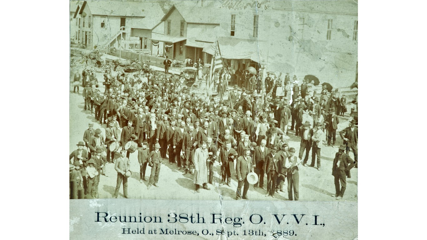 PC170040 38th Reg OVVI Civil War Veterans Melrose 1889 by Brycesteiner