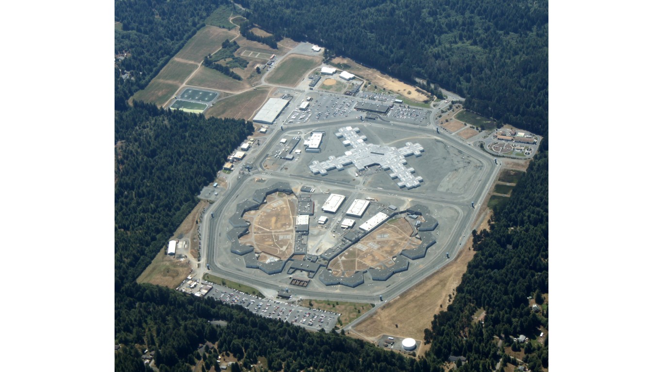 Aerial shot of Pelican Bay State Prison by Jelson25