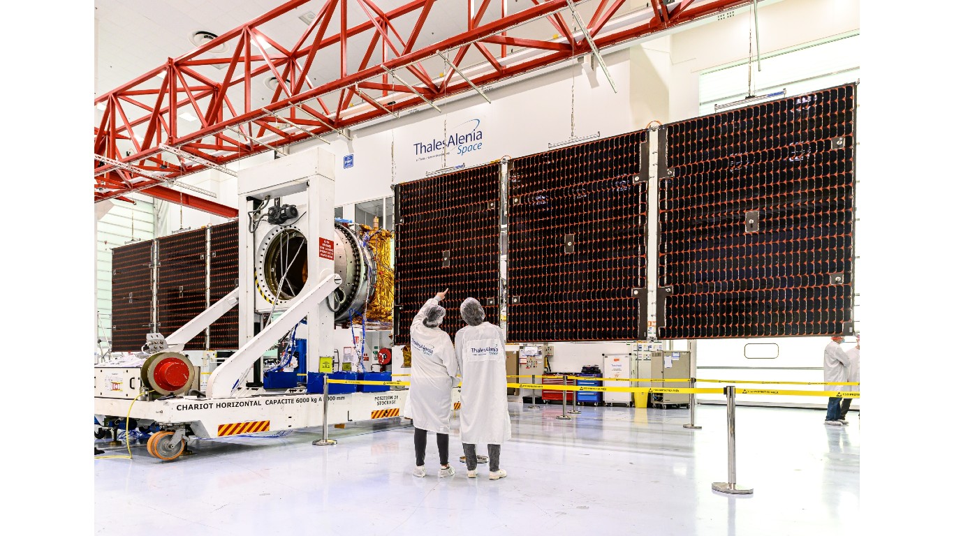 SWOT Solar Array Deployment u00a9Thales Alenia Space Imagin 2000 by Thales Alenia Space