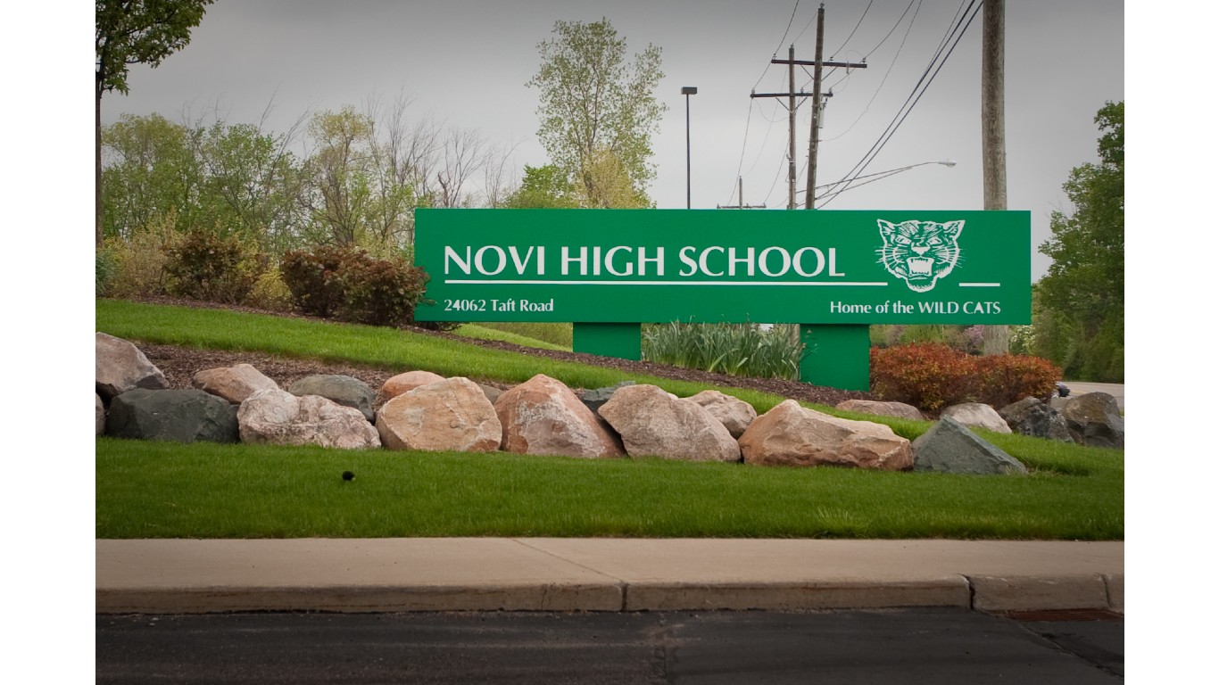 NoviHighSchoolMIEntranceSign by transly