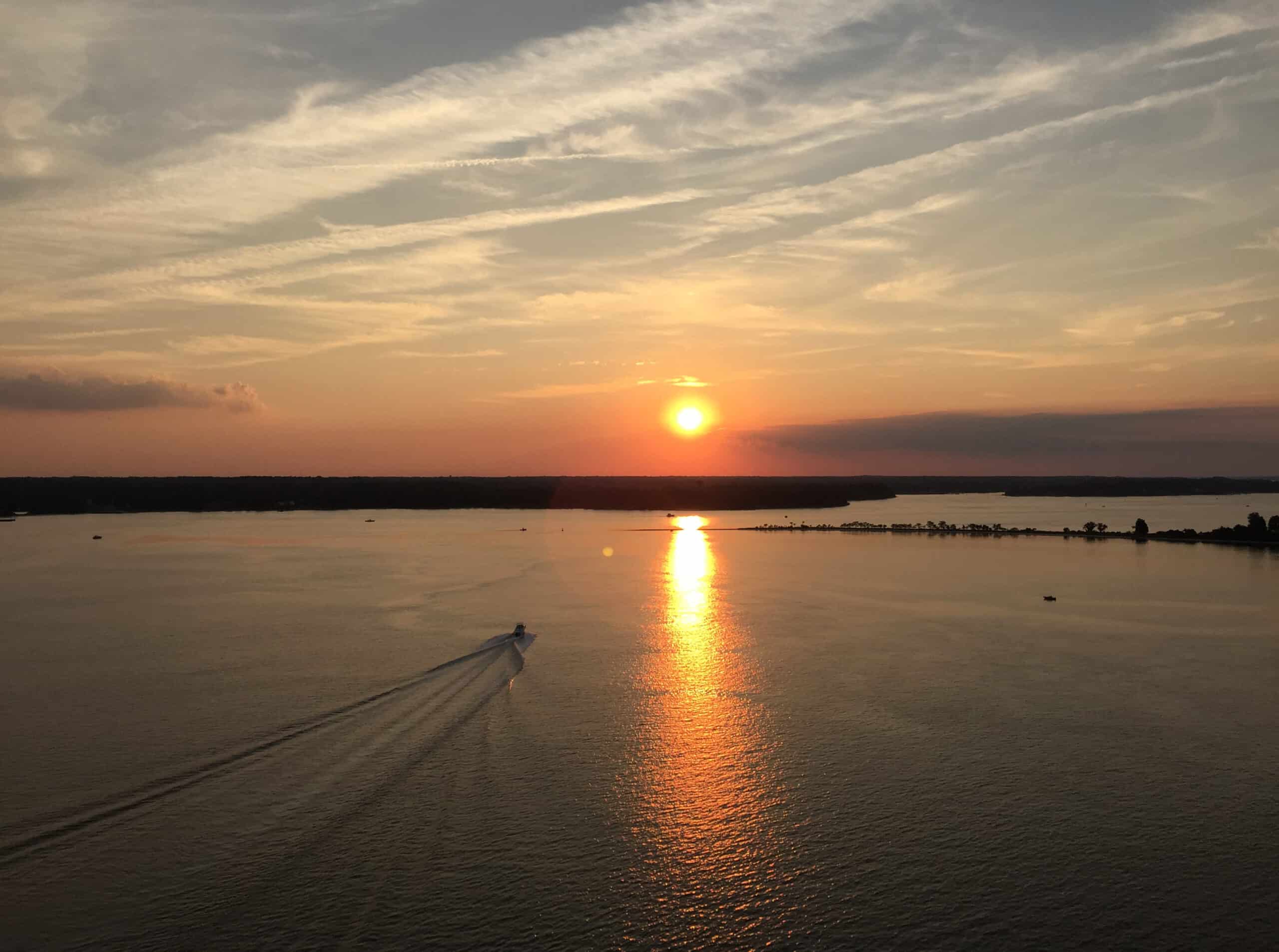 View northwest up the Patuxent River from the Governor Thomas Johnson Bridge by Famartin