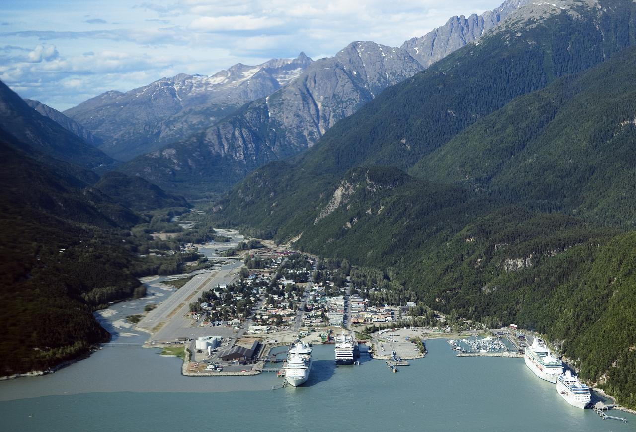 Skagway aerial view by Christopher Michel