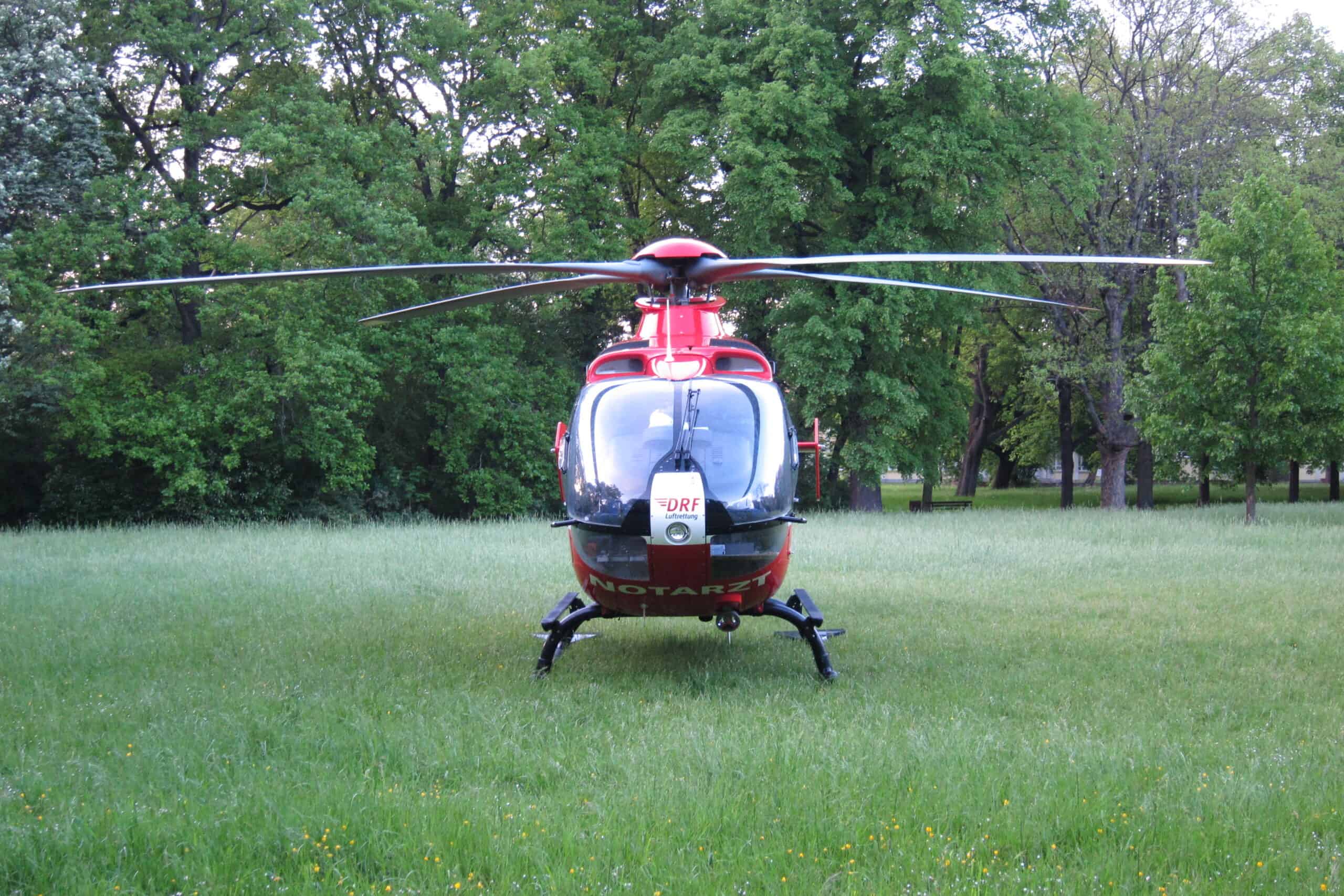 Front view of an H135 by Olivier Cleynen