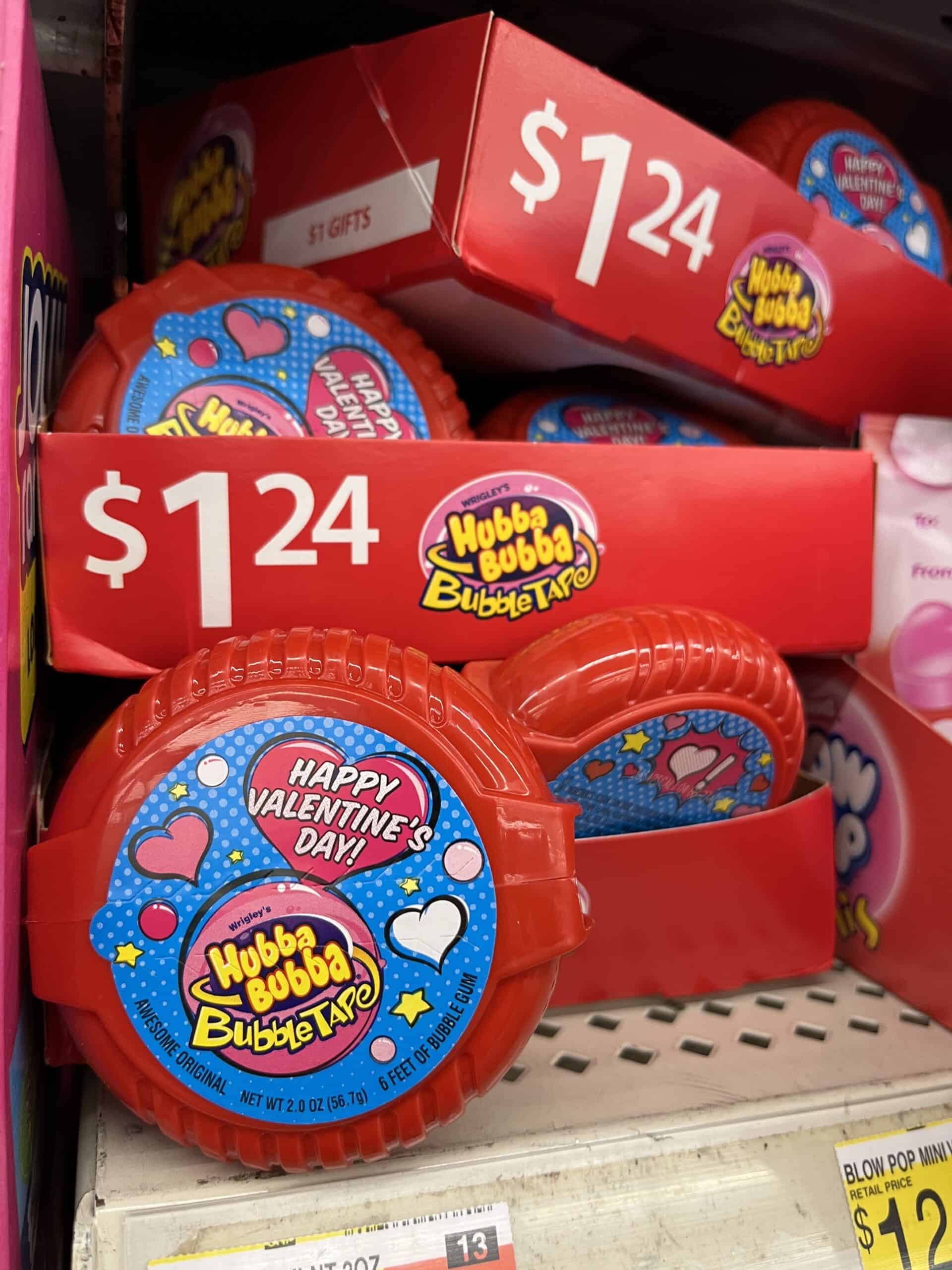 Bubble Tape gum for Valentine&#039;s Day