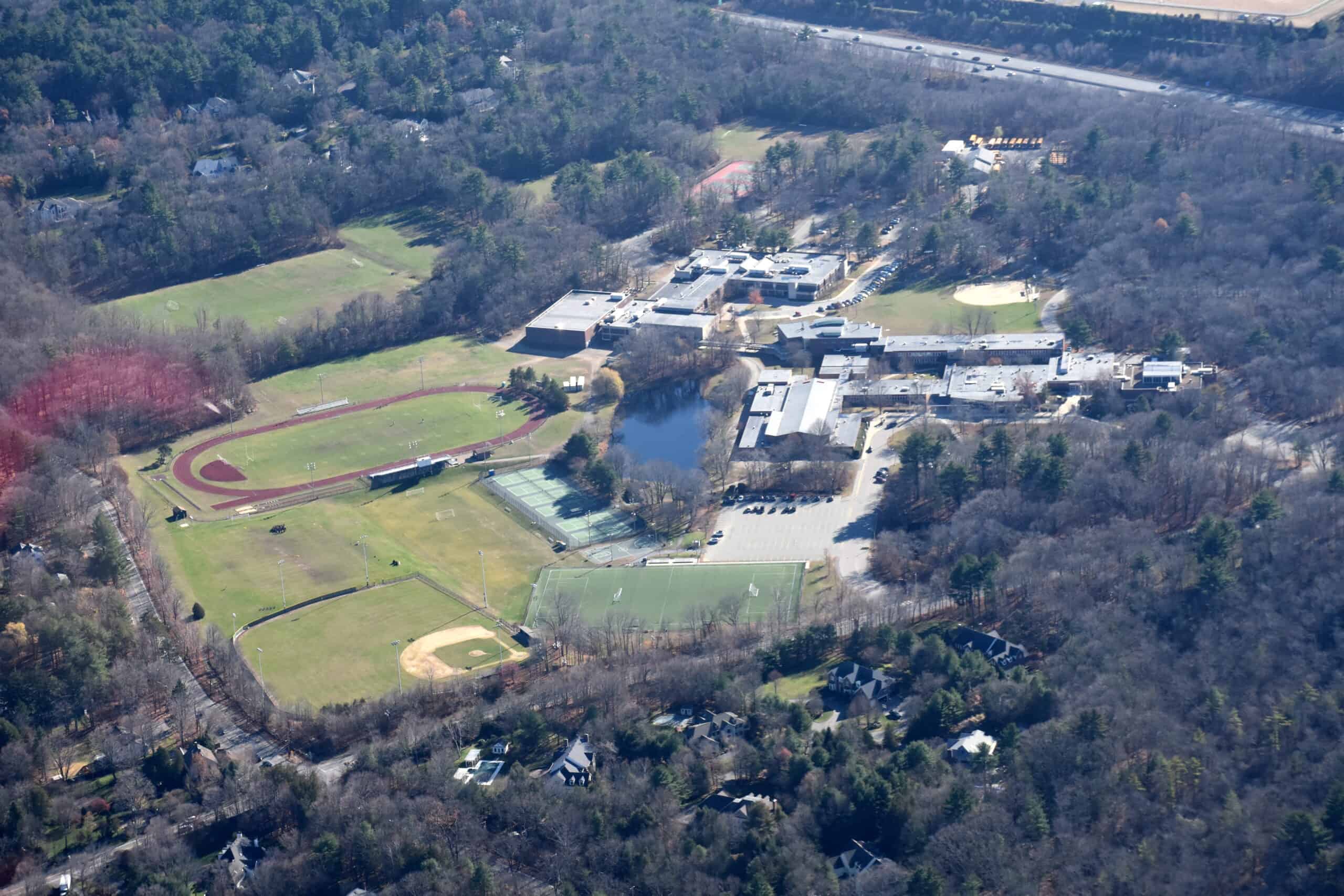 Weston High School aerial by Nick Allen