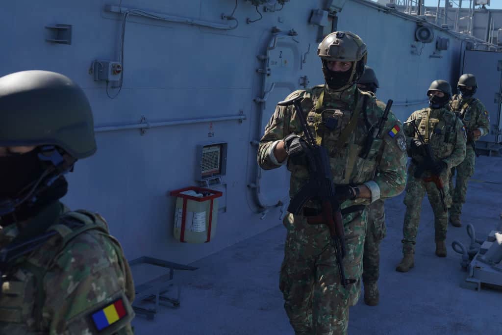 Romanian Defence Forces Join In Combative Training On Black Sea