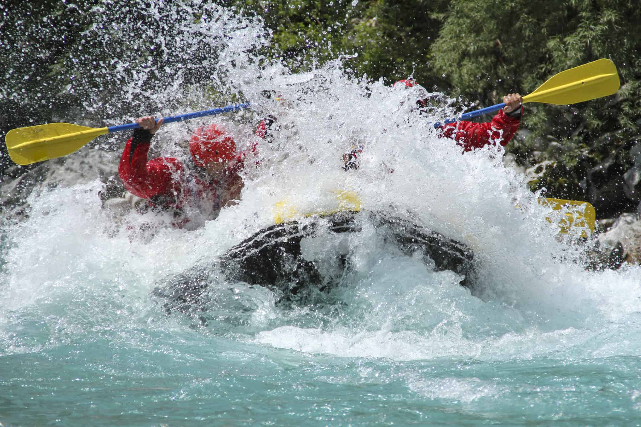 Rafting on Soča river Slovenia