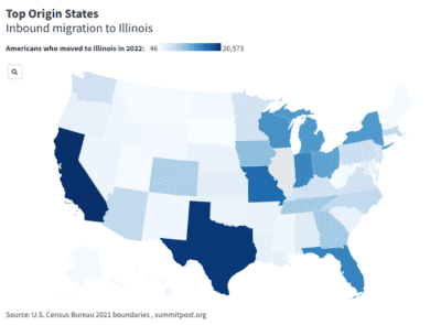 Americans are Flocking to Illinois From These States