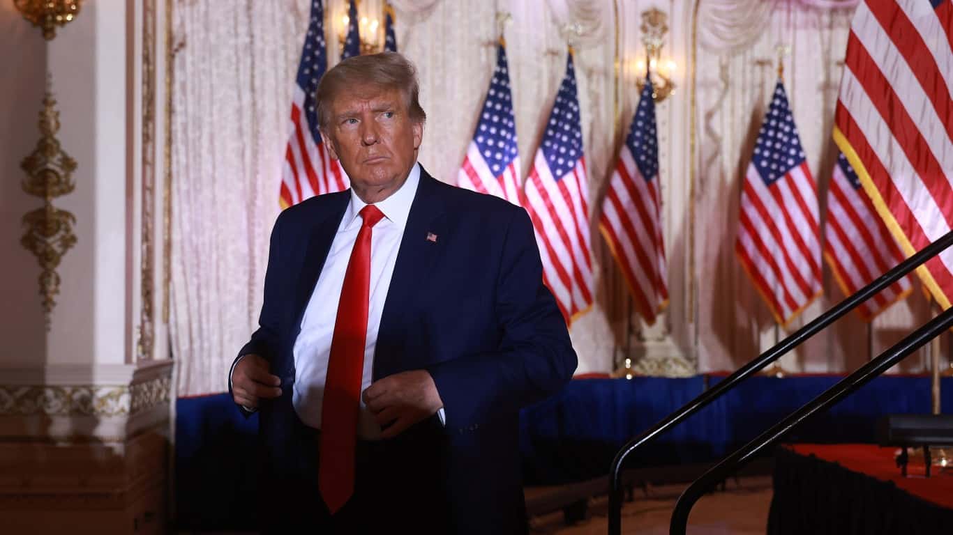 Donald Trump | Former U.S. President Donald Trump Makes An Announcement At His Florida Home