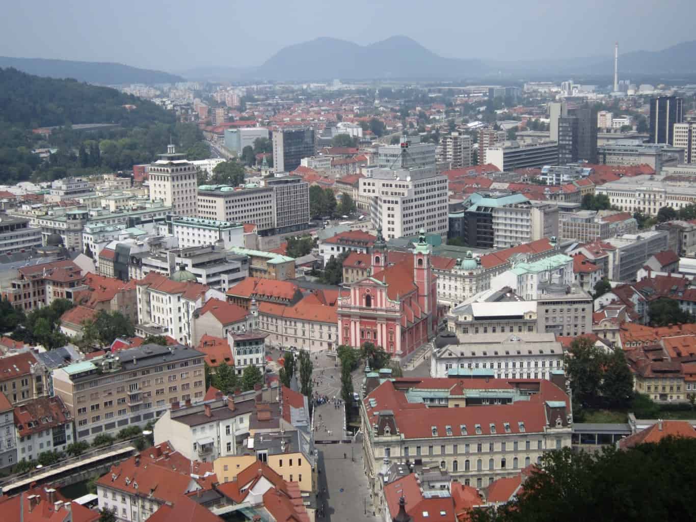 Slovenia+skyline | View from the castle