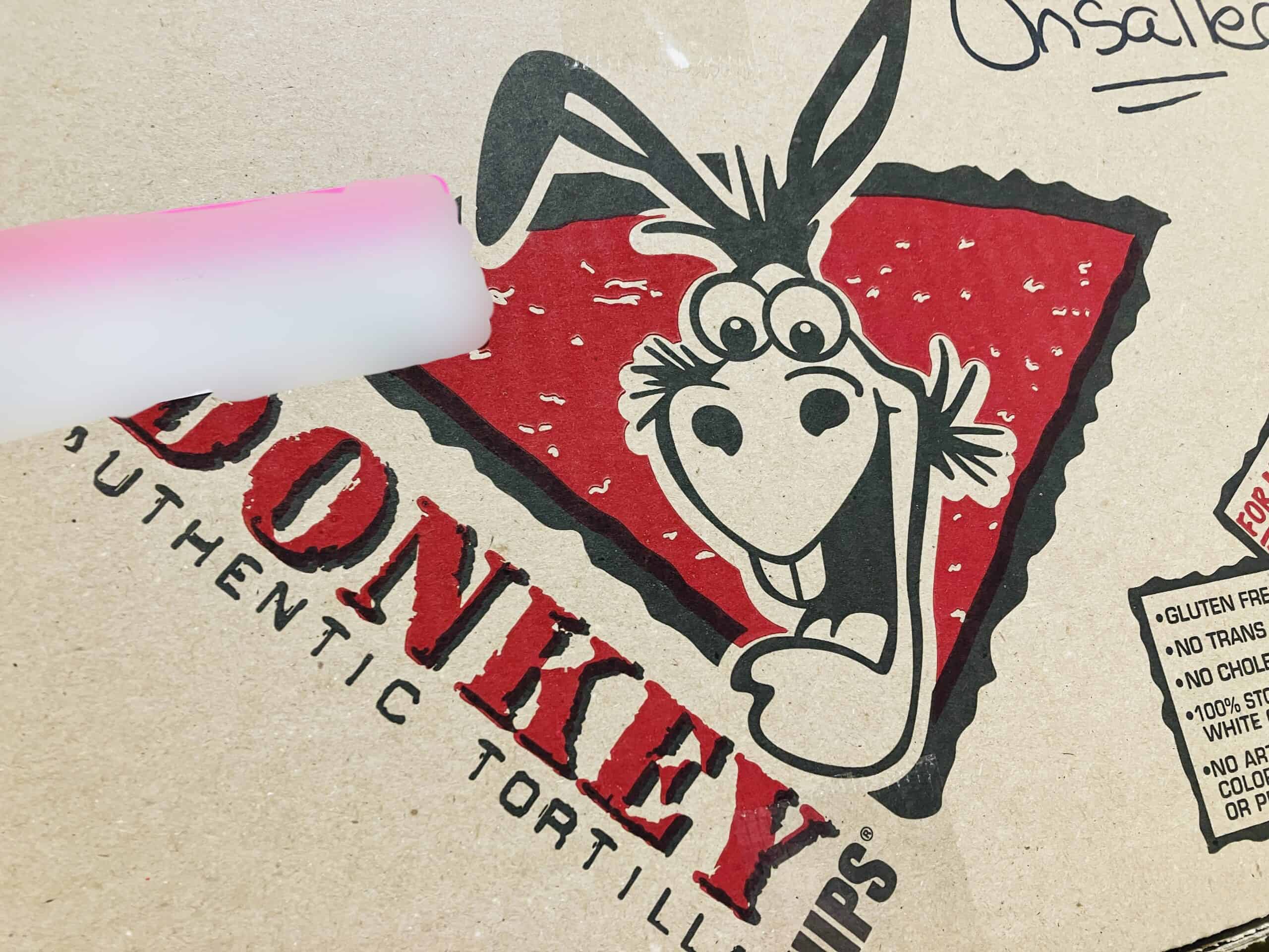 Donkey tortilla chips shipping box