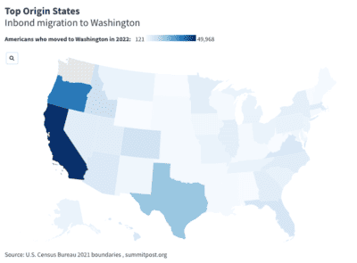 Americans are Flocking to Washington From These States