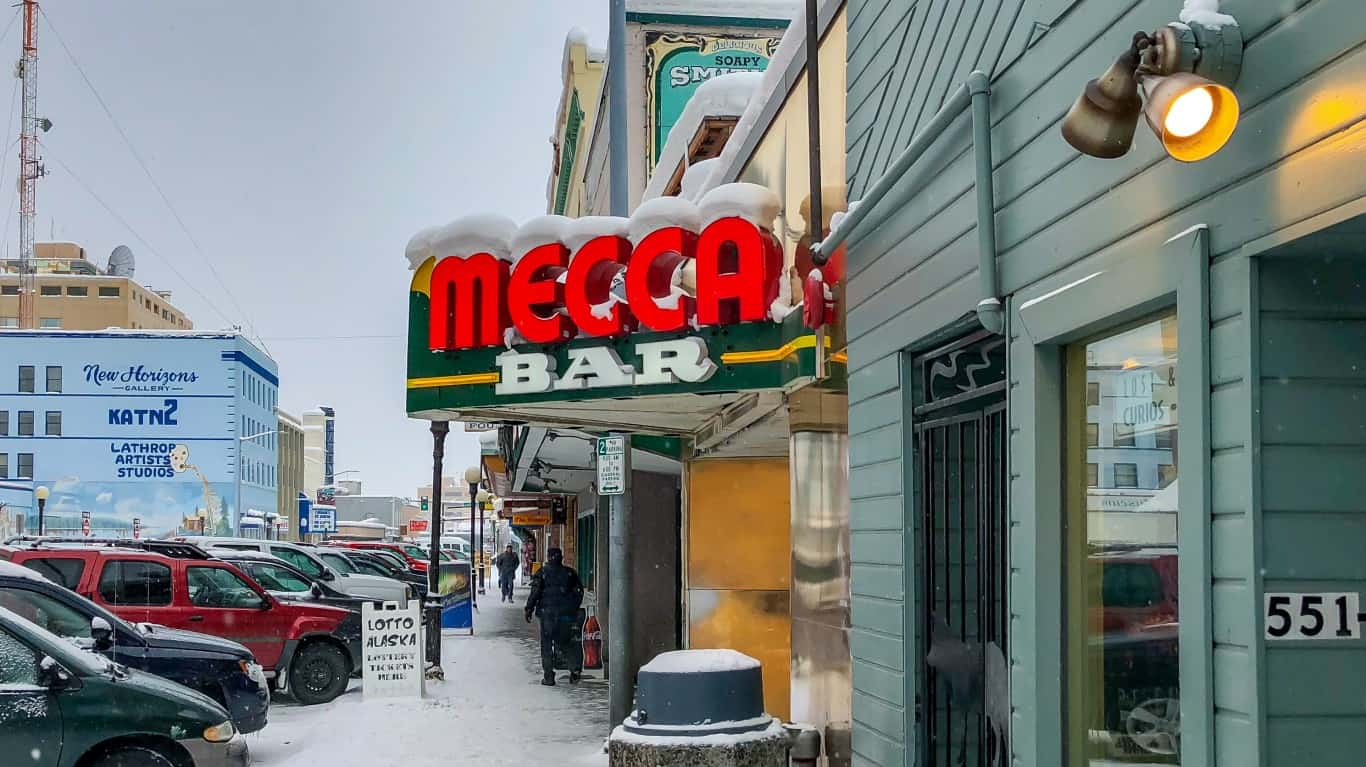 Mecca Bar in Snow, Downtown Fa... by Will Buckner