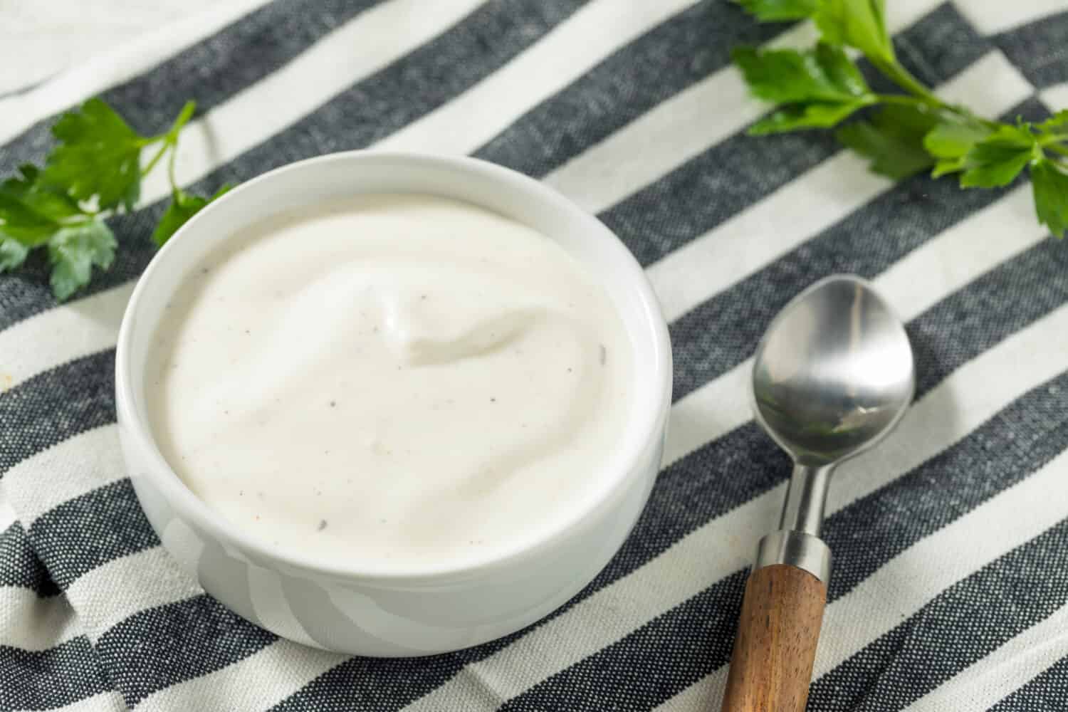 Creamy Homemade Ranch Dressing in a Bowl