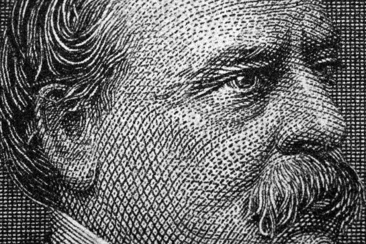 Grover Cleveland a close-up portrait from old Dollars