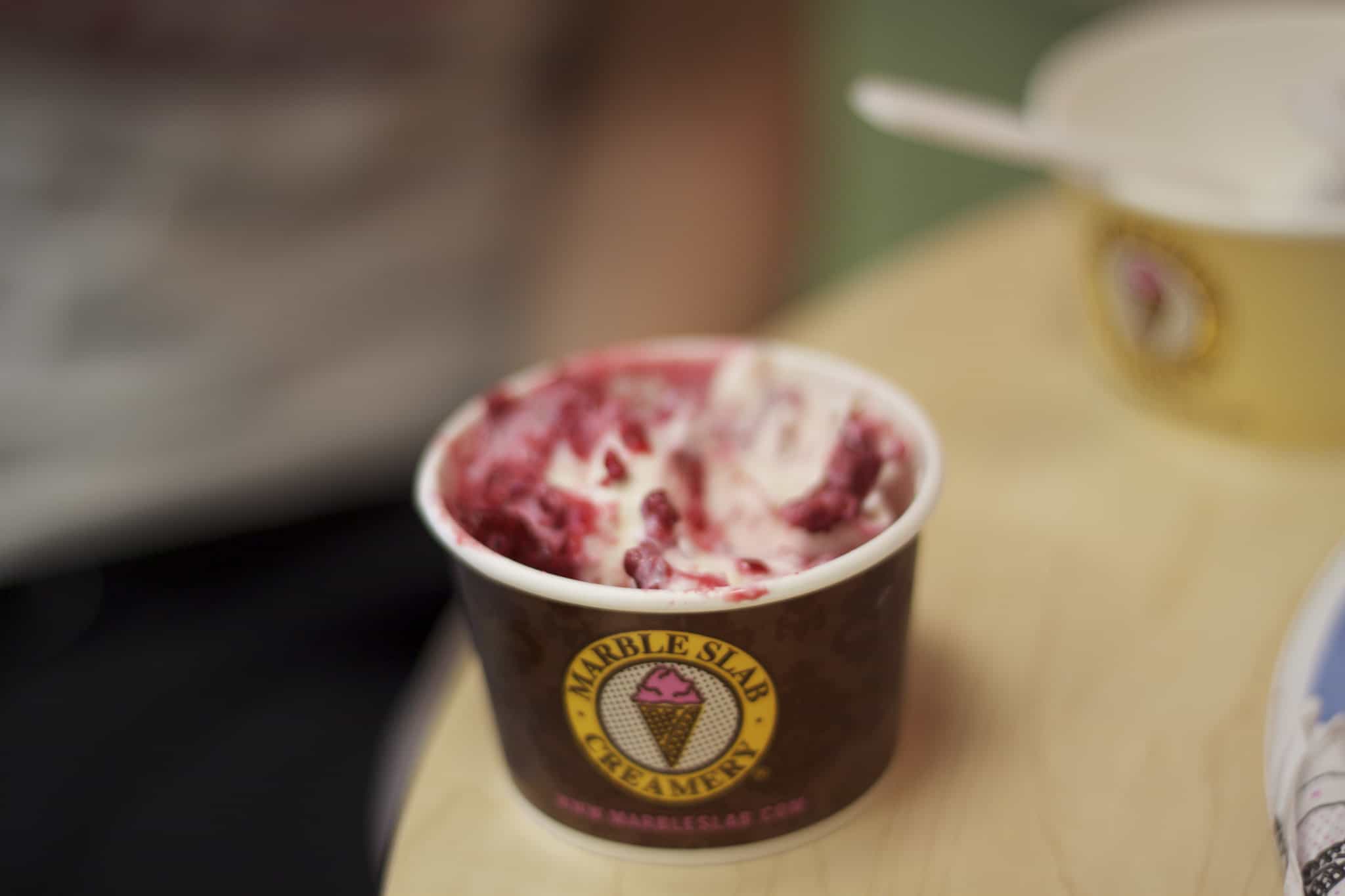 Marble Slab Creamery Cup of Ice Cream