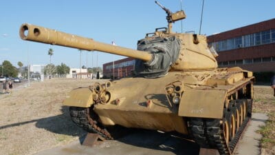 This Battle Tank Moves At a Mall-Walker Pace