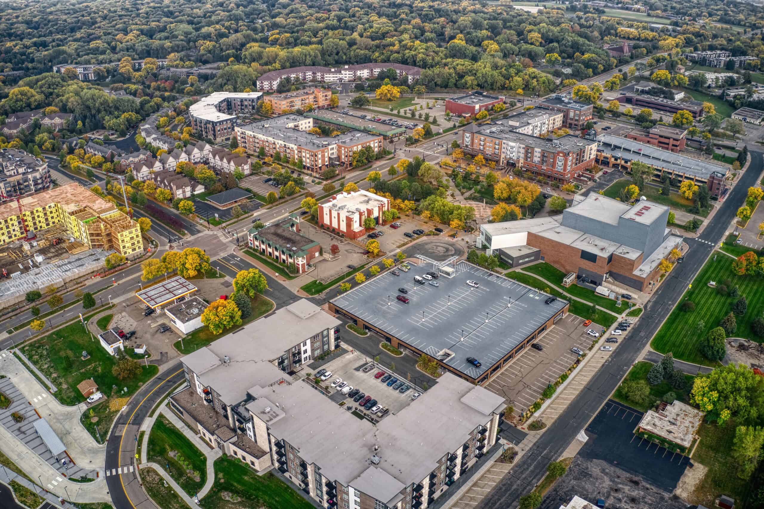 Burnsville, Minnesota | Aerial View of the Twin Cities Suburb of Burnsville, Minnesota