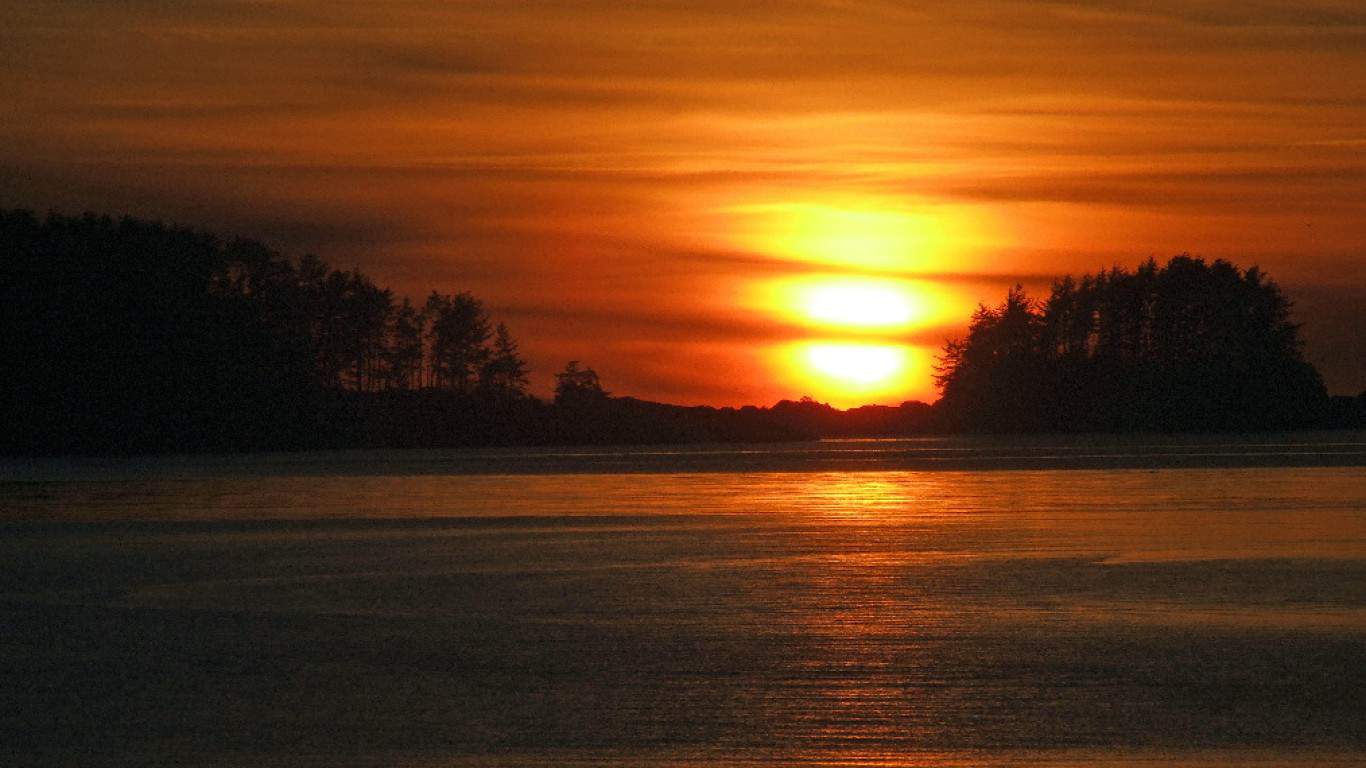 Sunset from Sitka National His... by Sitka National Historical Park