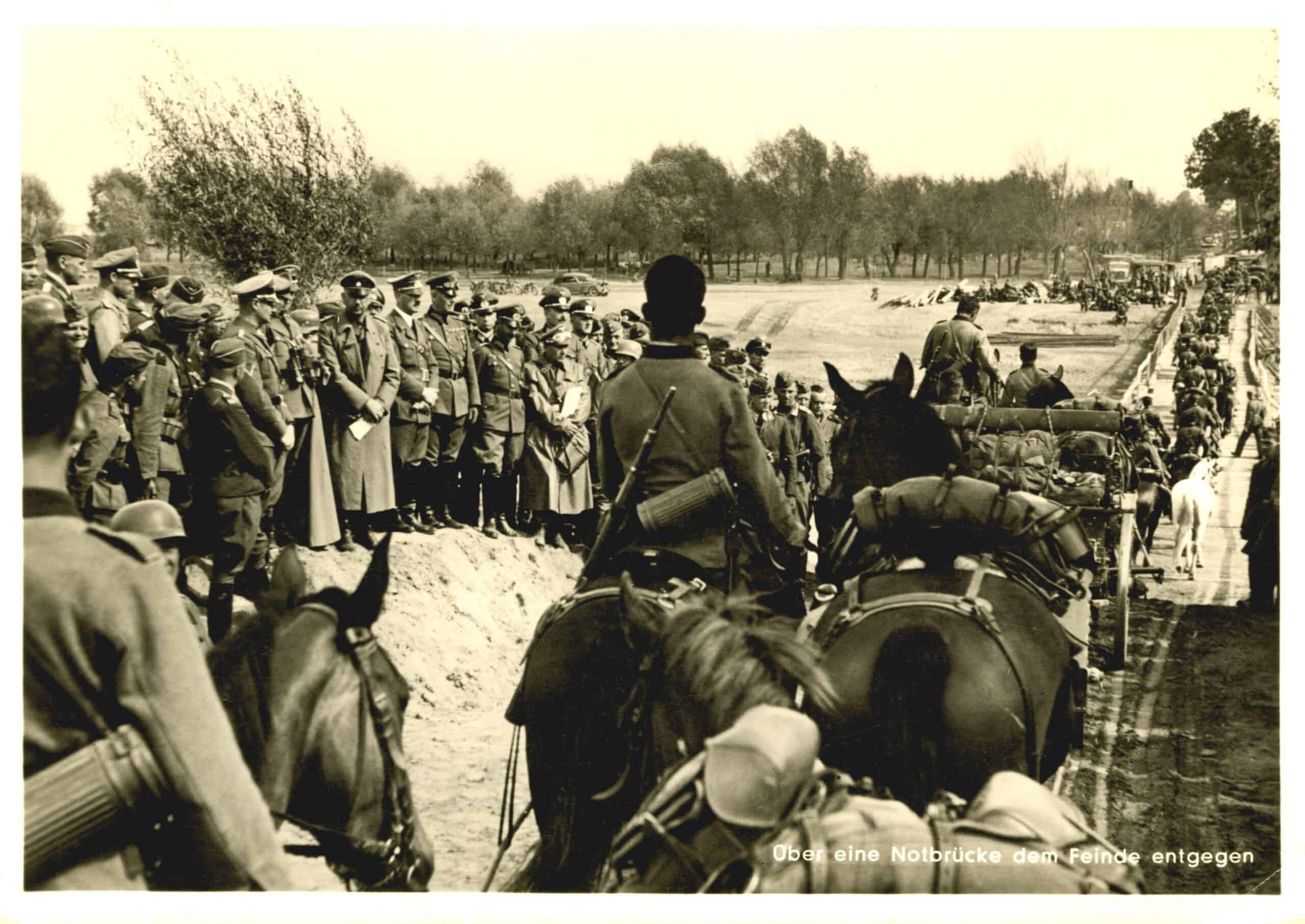 Poland World War II | Photograph of German soldiers advancing on Poland during World War II