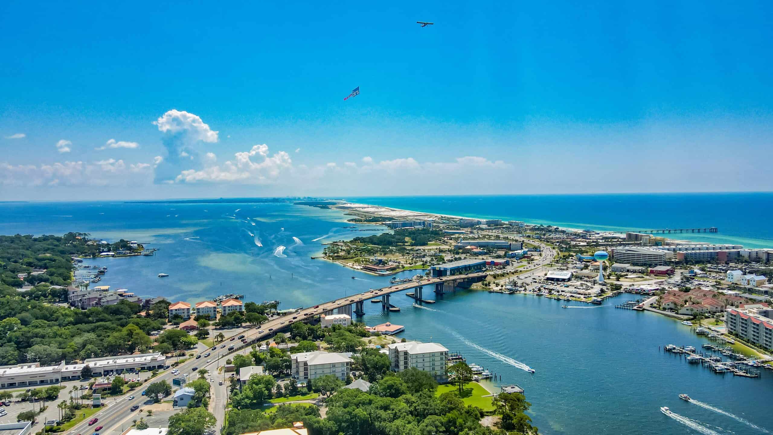 Crestview-Fort Walton Beach-Destin, Florida | Fort Walton Beach Florida 2022 Drone Aerial