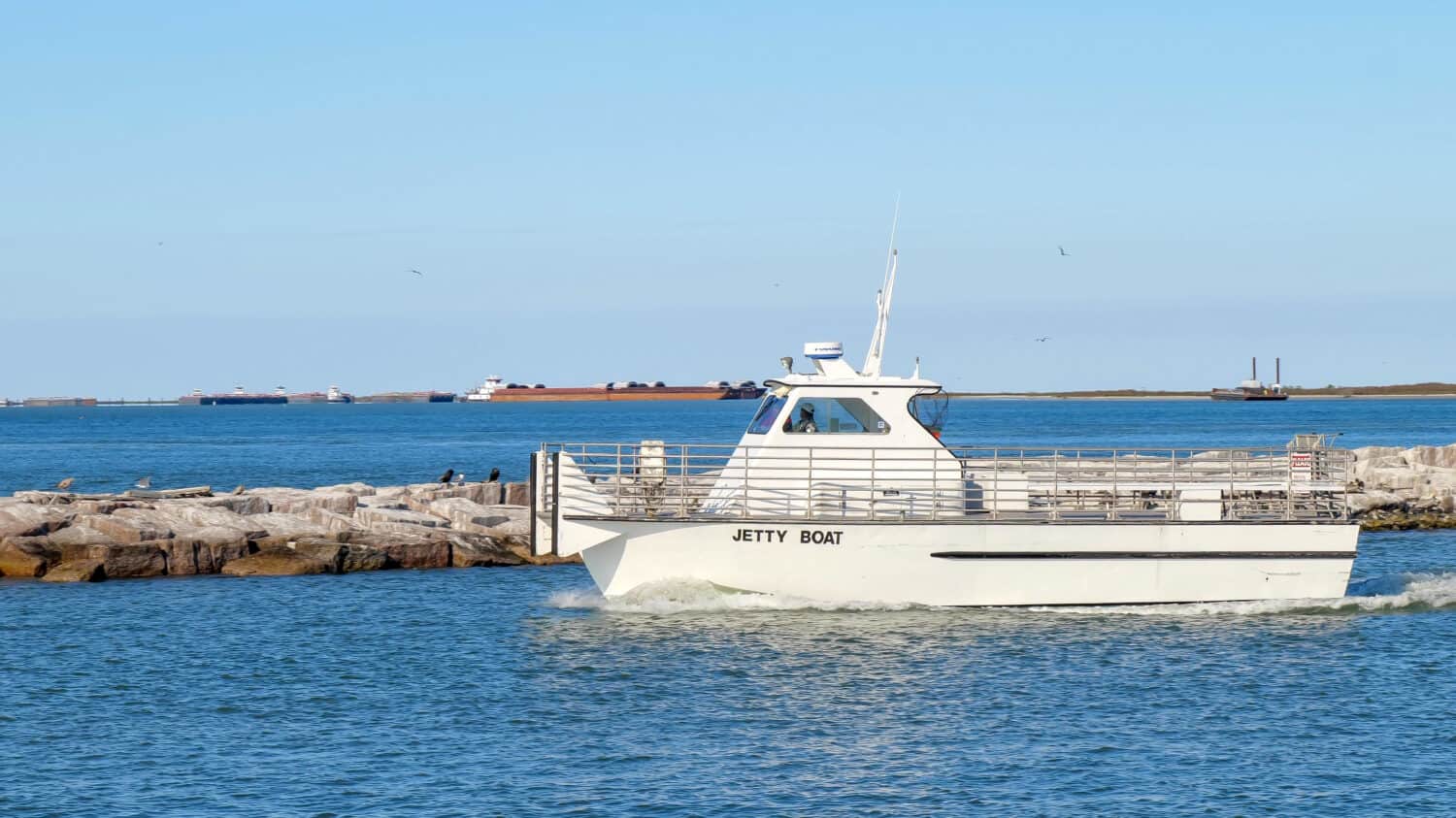 Ferry to San Jose Island in Texas