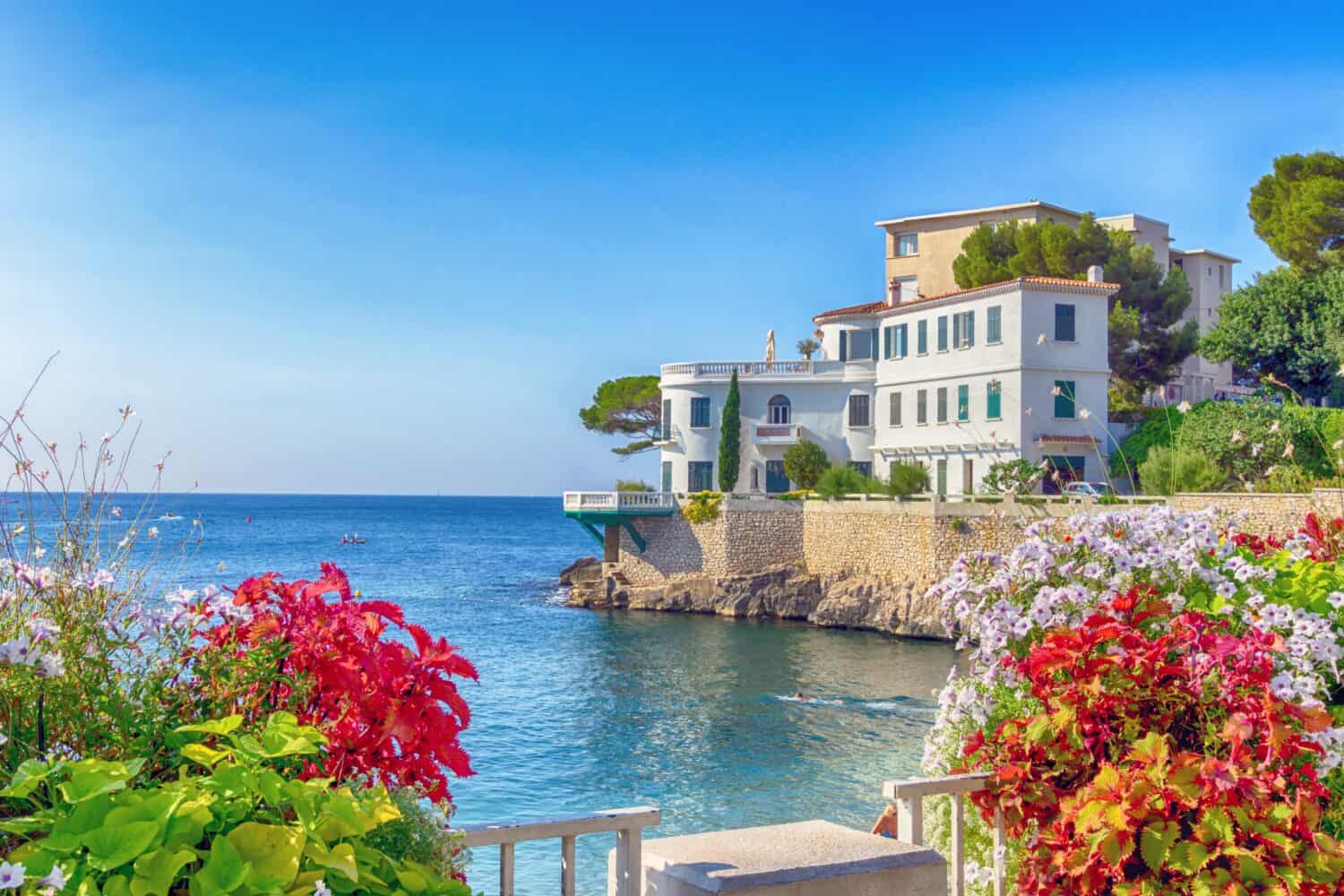 Beautiful view of Cote d&#039;Azur on summer, France