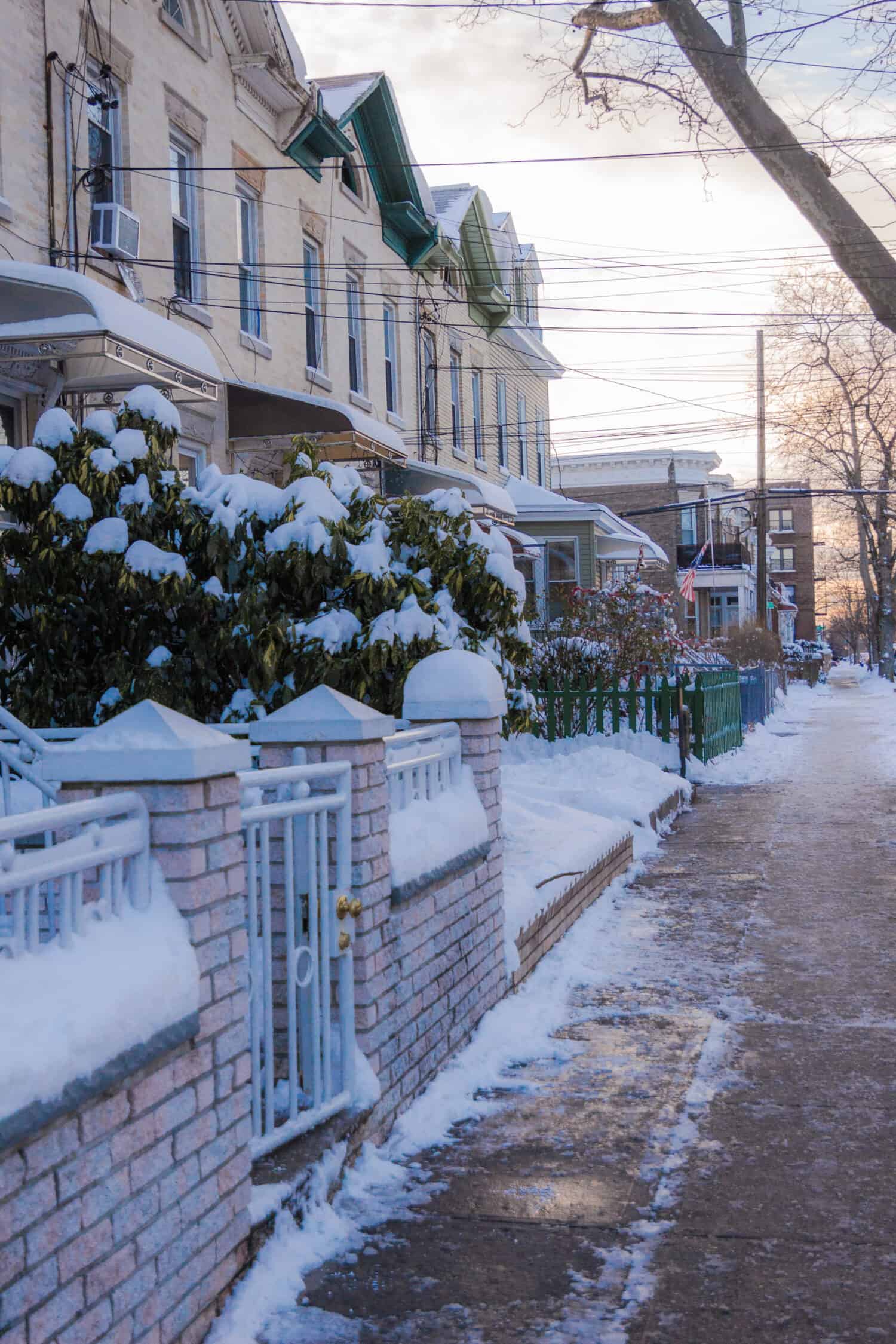 Snow in New York Street