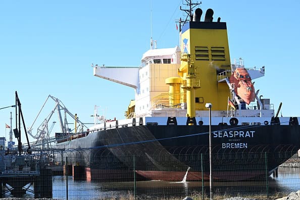 Greenpeace Sprays Graffiti On Tanker Carrying Russian Oil Products In Ukraine War Protest