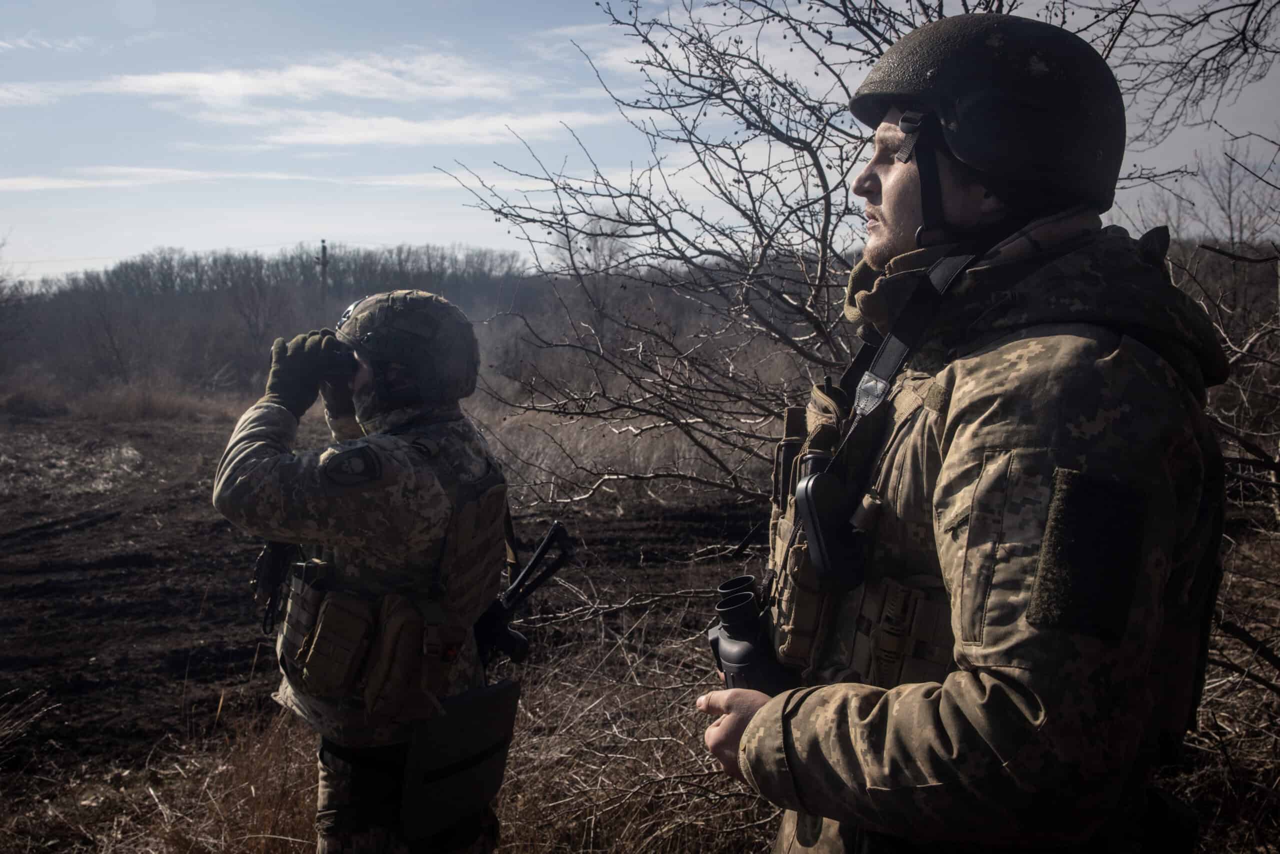 Anti-Air Units Work To Protect Ukrainian Frontline Positions