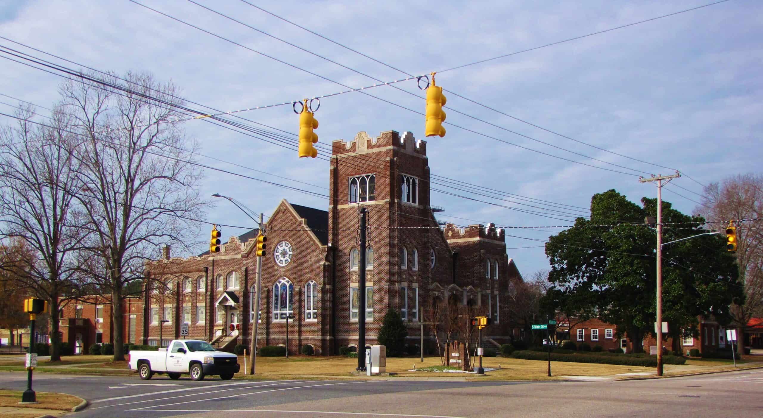 Laurinburg First Methodist by Gerry Dincher