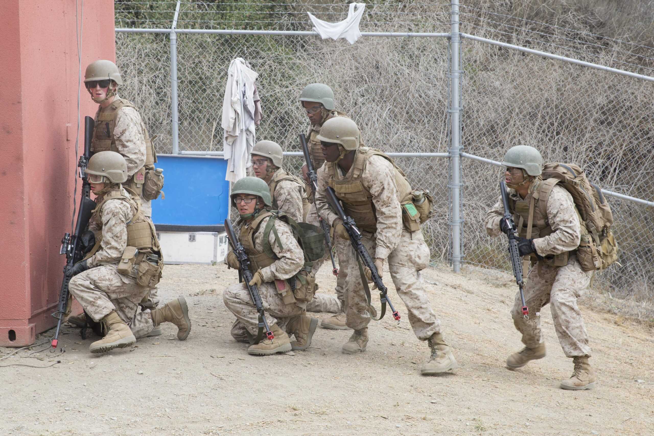 Marine+Corps+Private+First+Class | Sailors train with Marines.