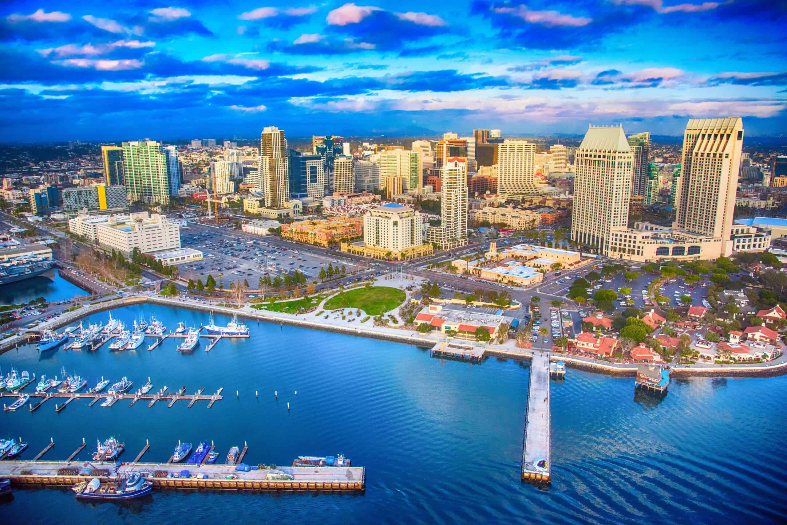 San Diego, California | Downtown San Diego Skyline Aerial