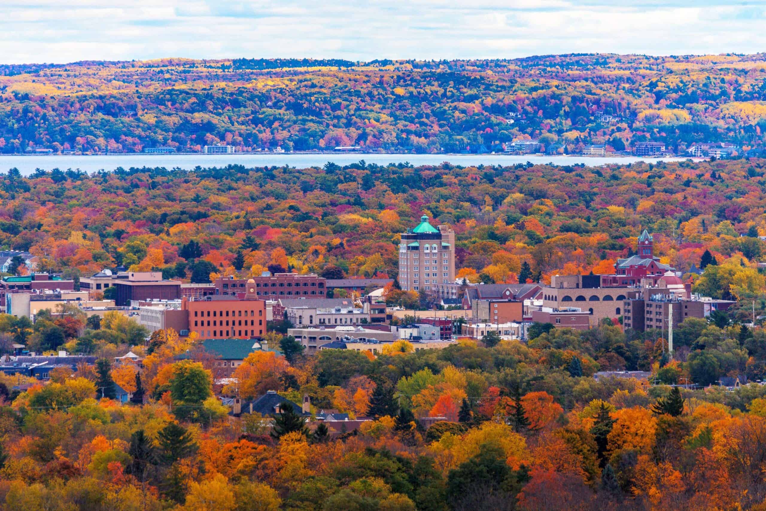 Traverse City, MI | Traverse City Michigan Downtown In The Fall