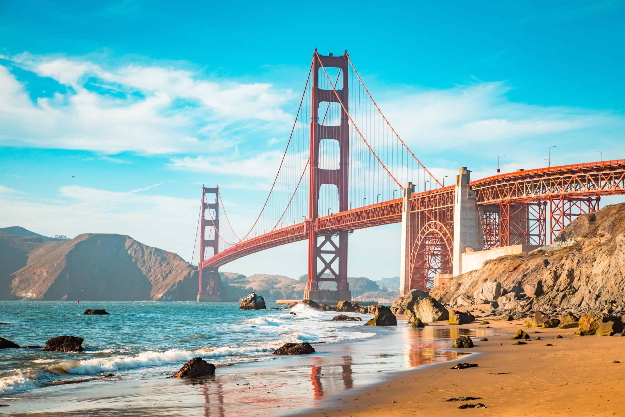 San Francisco, California | Golden Gate Bridge at sunset, San Francisco, California, USA