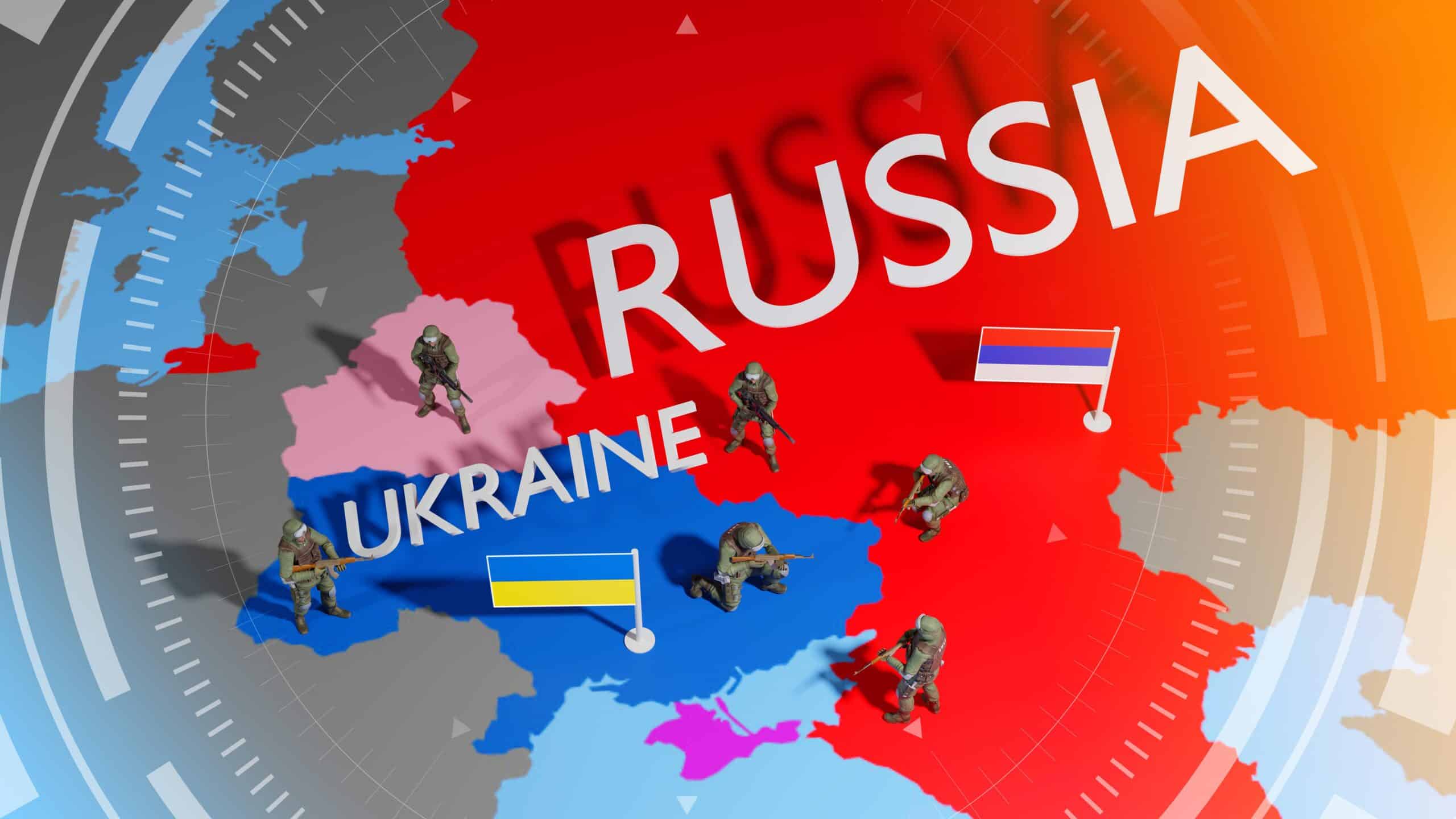 Russia ukraine | Ukraine crisis map. Ukraine and Russia military conflict.