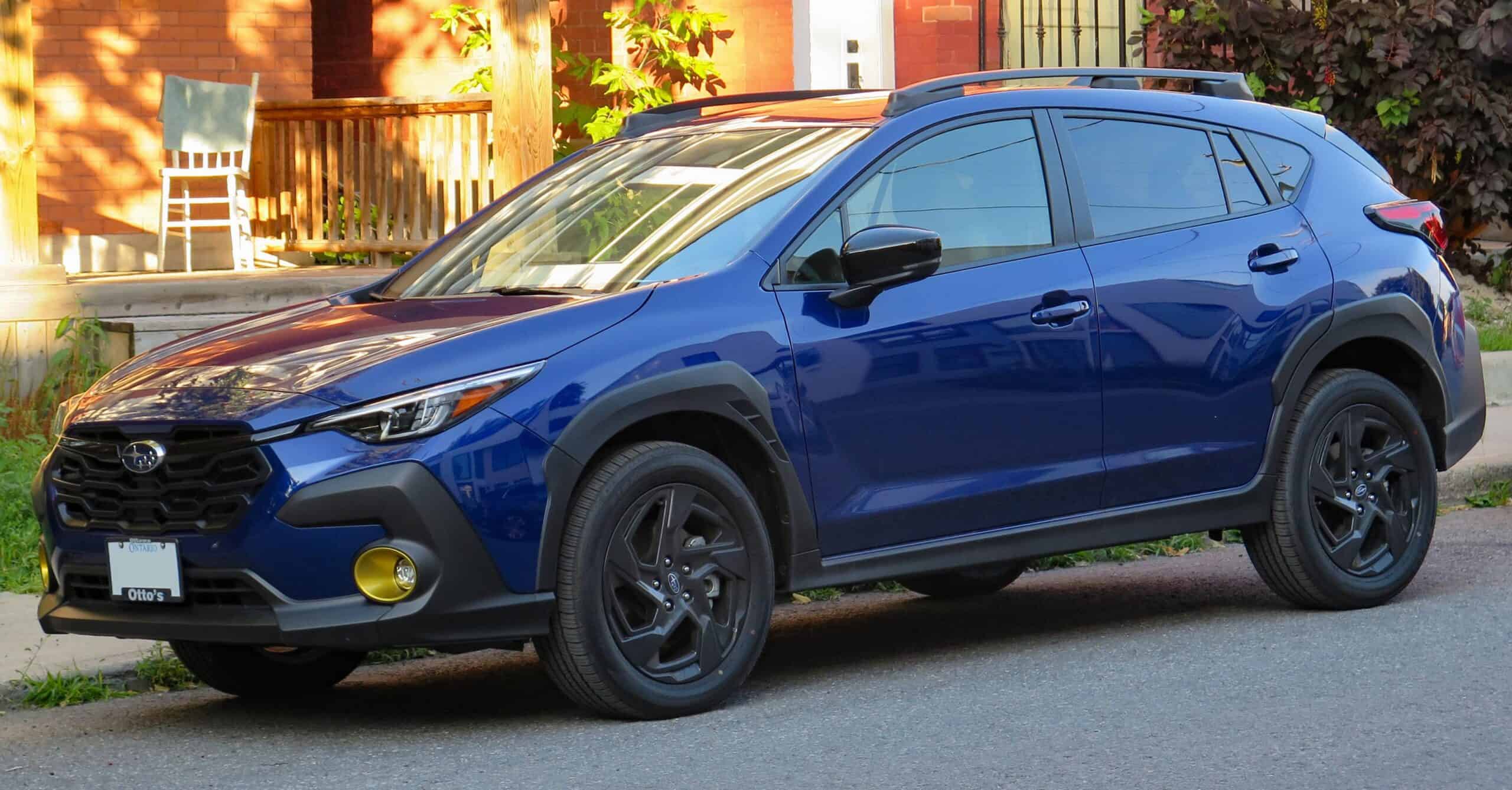 2024 Subaru Crosstrek Onyx in Sapphire Blue Pearl, Front Left, 07-12-2023 by Elise240SX