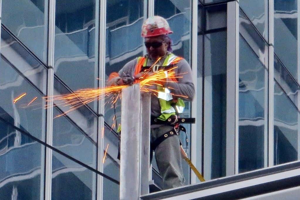 Office building construction worker by runneralan2004