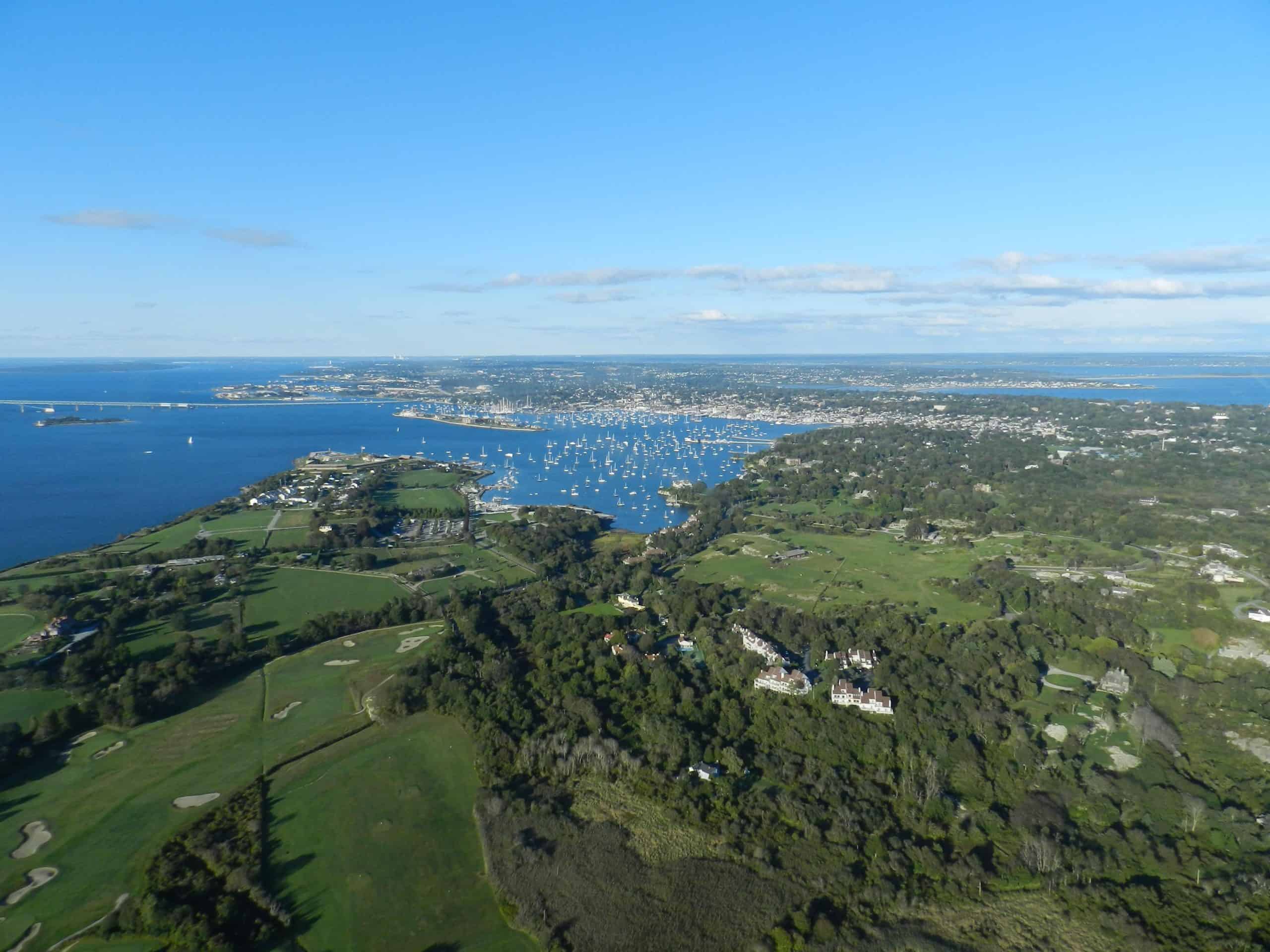 Newport Rhode Island Aerial View by MVASCO