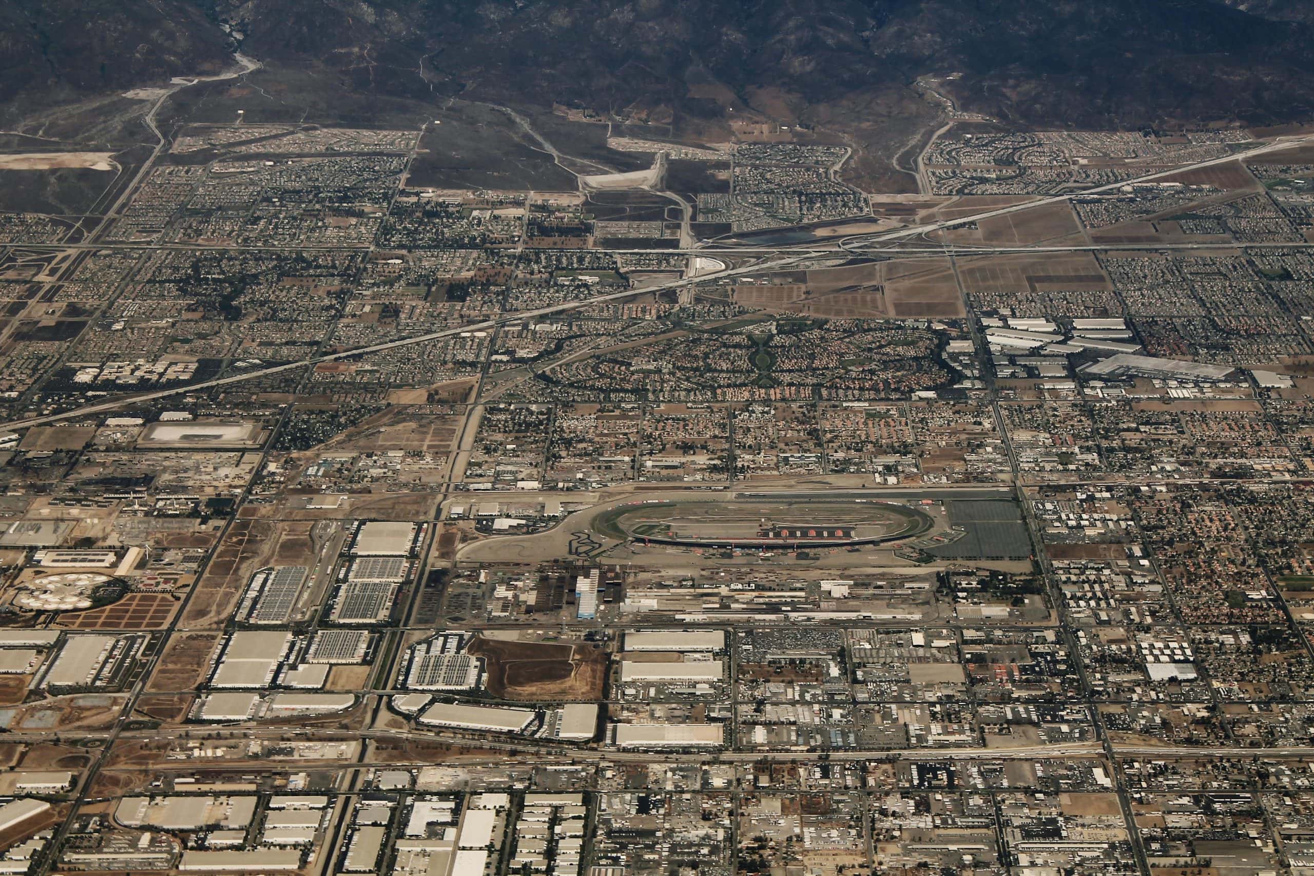 Fontana California Aerial by formulanone