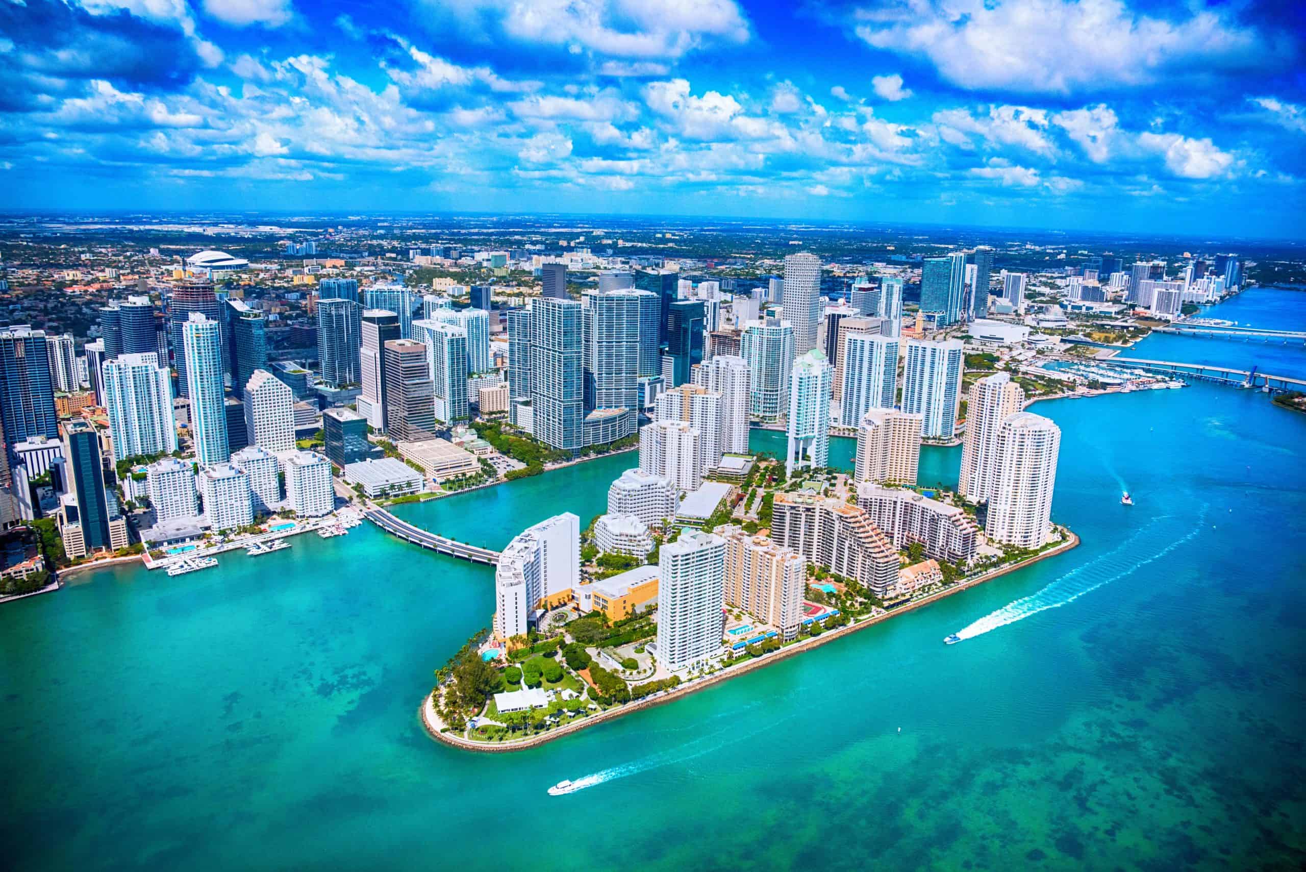 Miami, Florida | Aerial View of Downtown Miami Florida