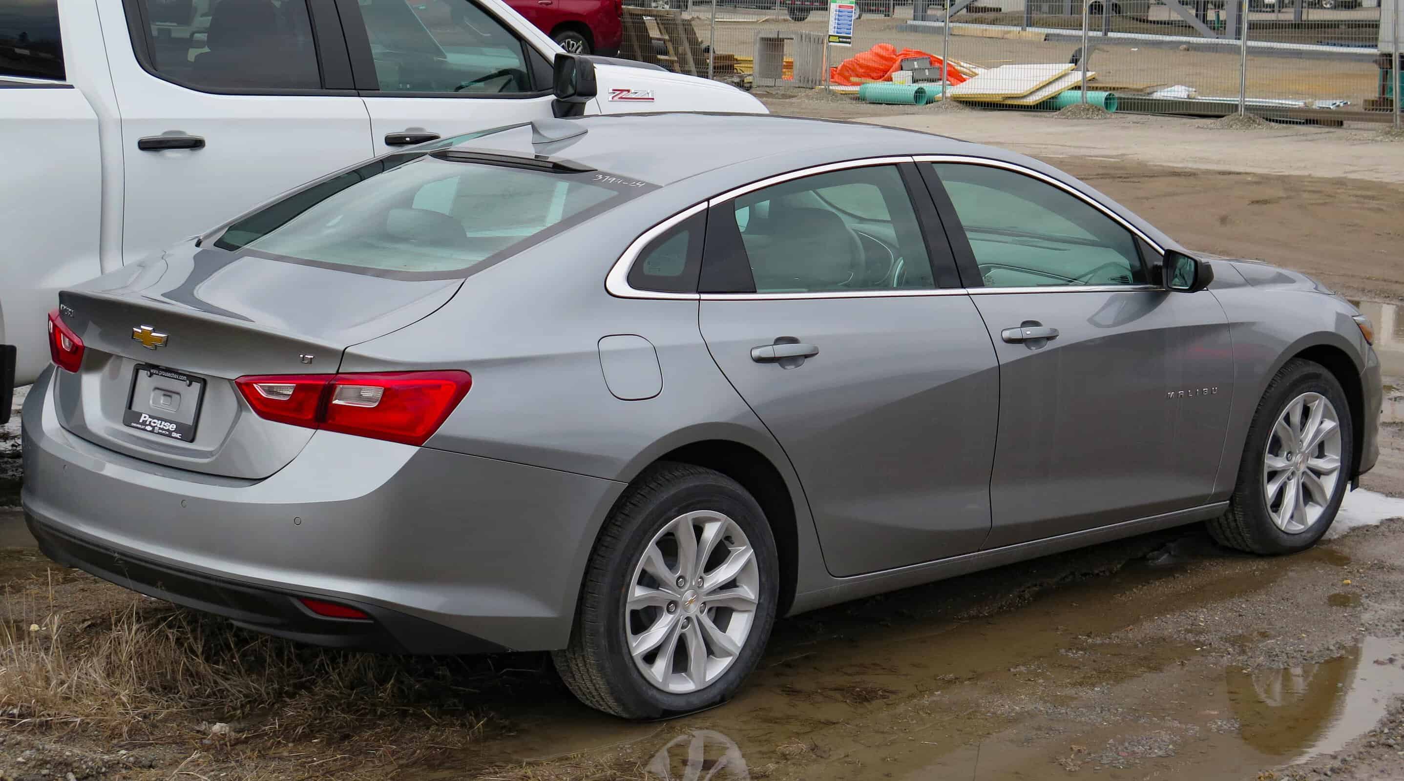 2024 Chevrolet Malibu 1LT in Sterling Grey Metallic, rear right, 2024-03-31 by Elise240SX