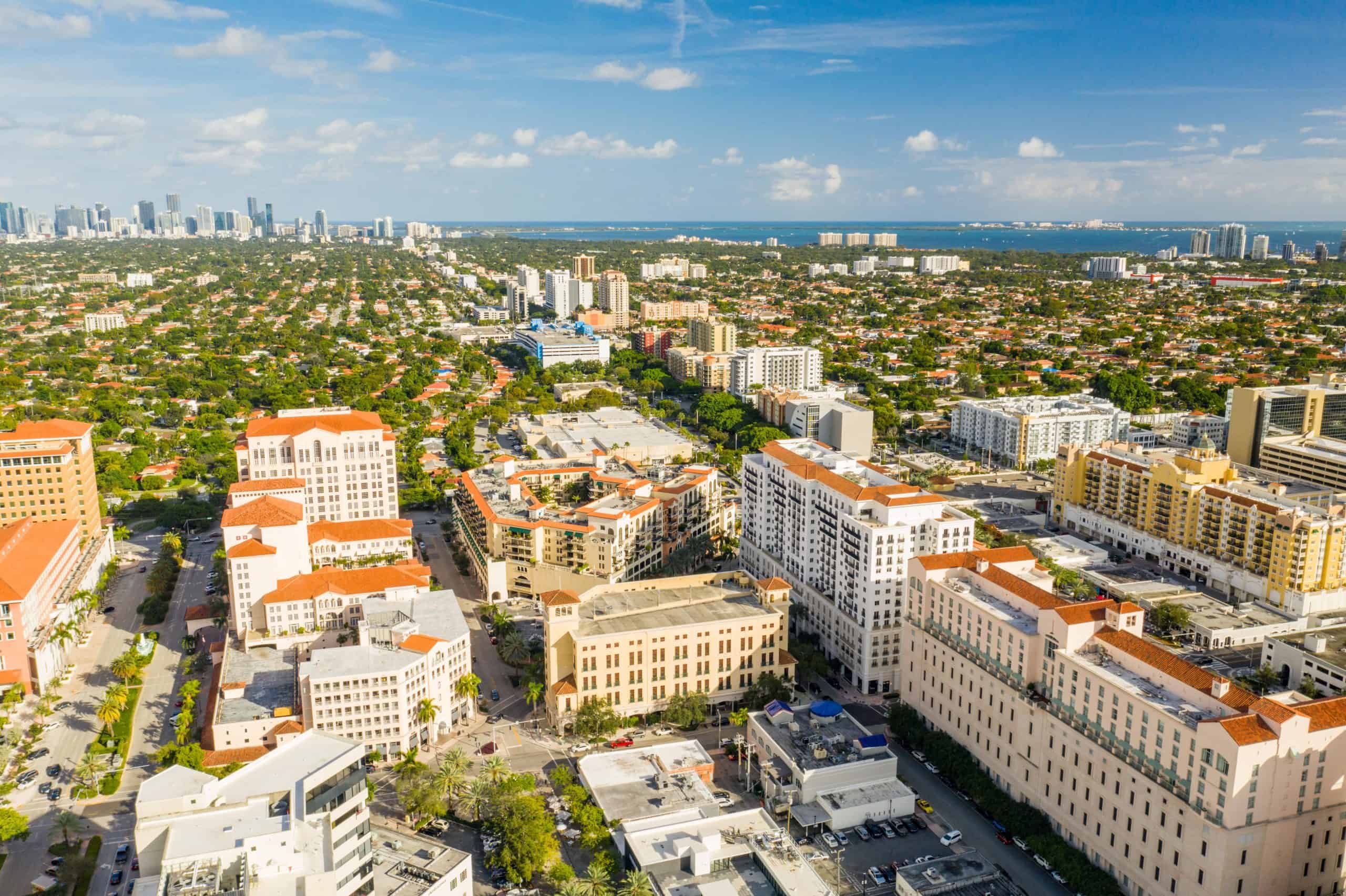 Coral Gables, Florida | Nice aerial photo Miami Coral Gables FL