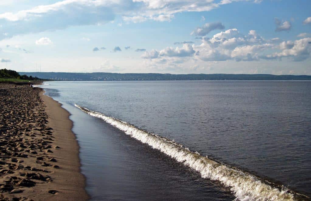 Shoreline of Lake Superior (Minnesota Point sandbar, south of Duluth, Minnesota, USA) 1 by James St. John